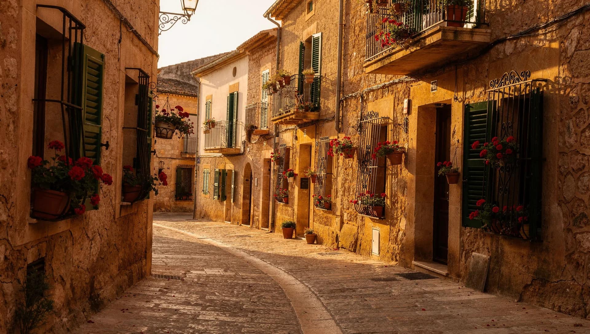 Dorfgasse auf Mallorca